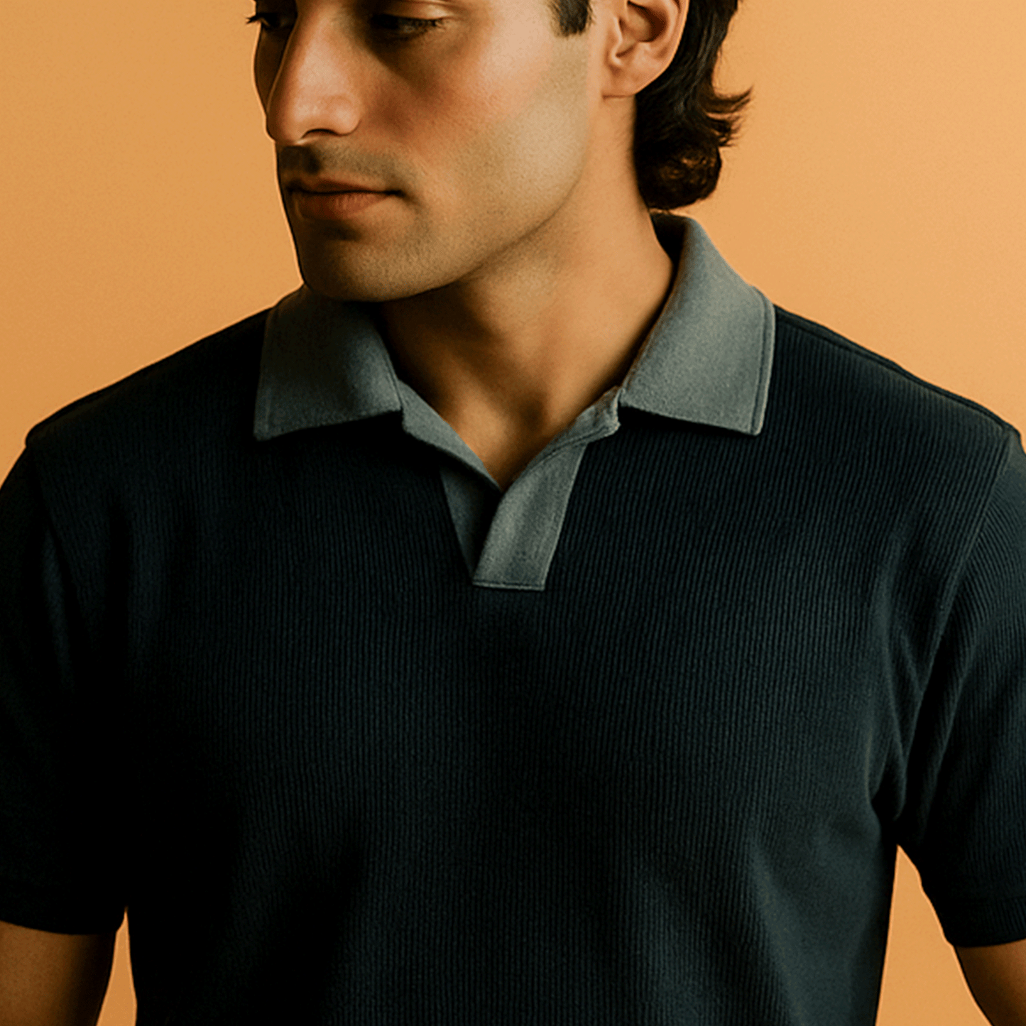 Scream Shadow Collar Shirt – Charcoal Cool (Men)