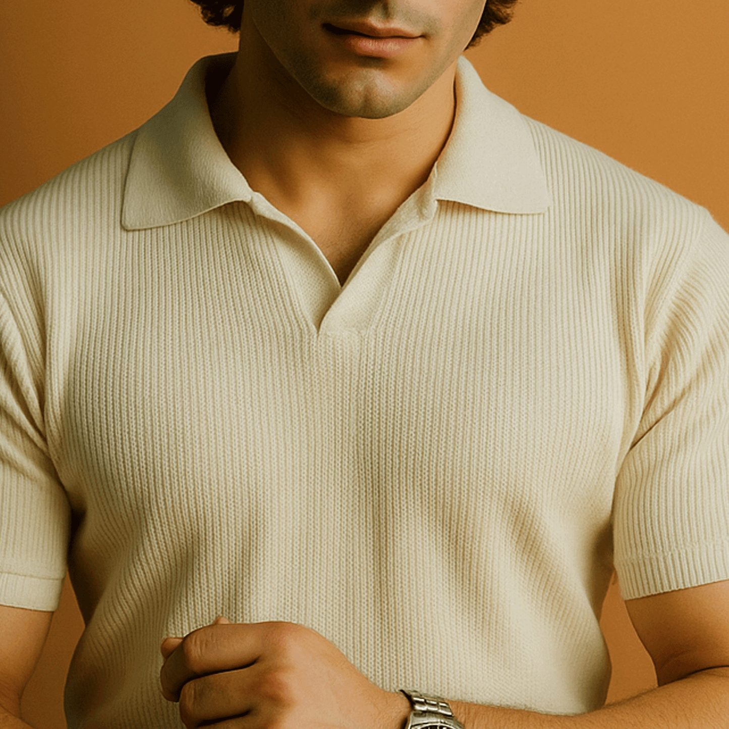 Scream Luxe Knit Shirt – Soft Cream Edition