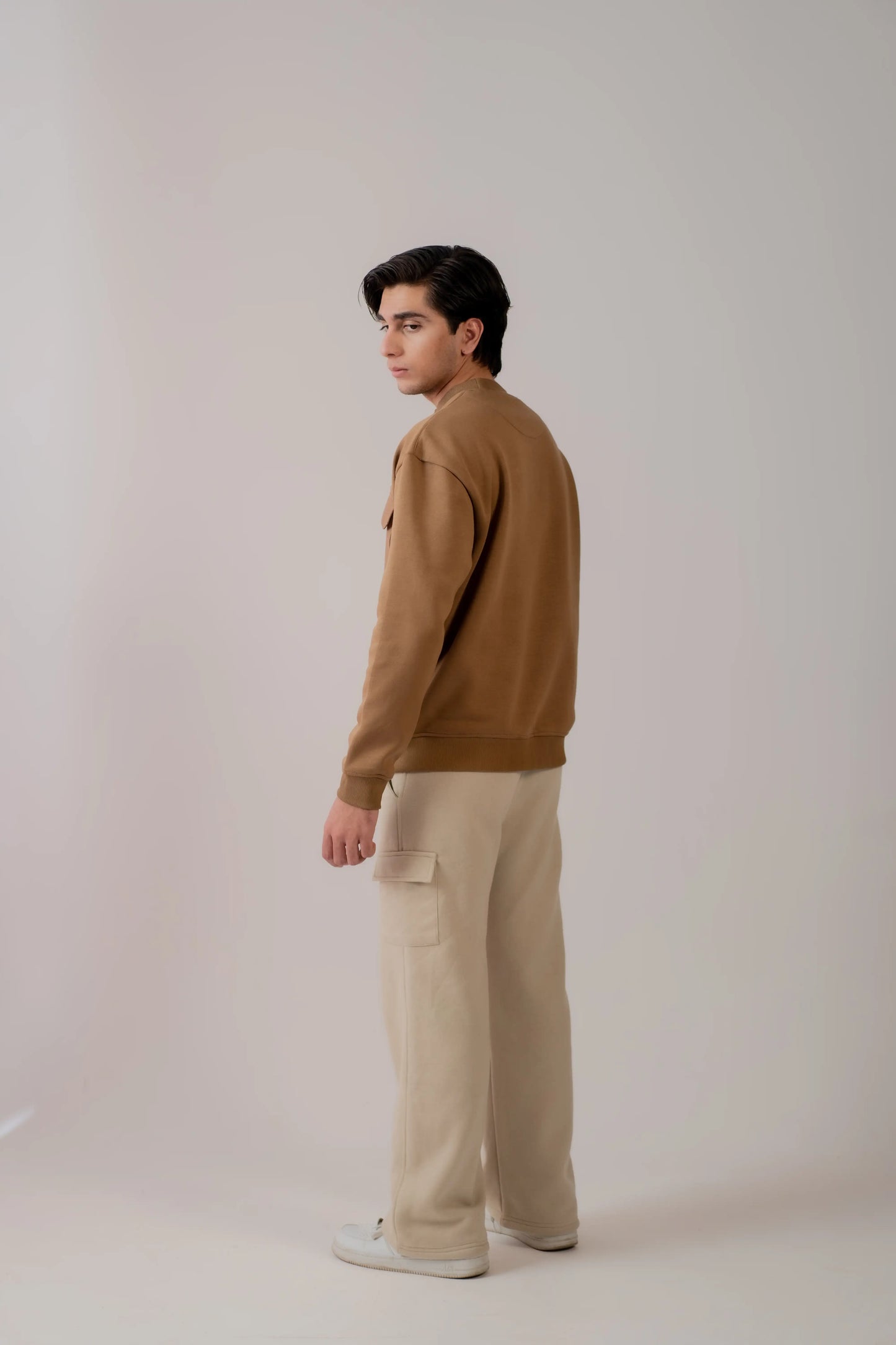 CAMEL CARGO SWEATSHIRT