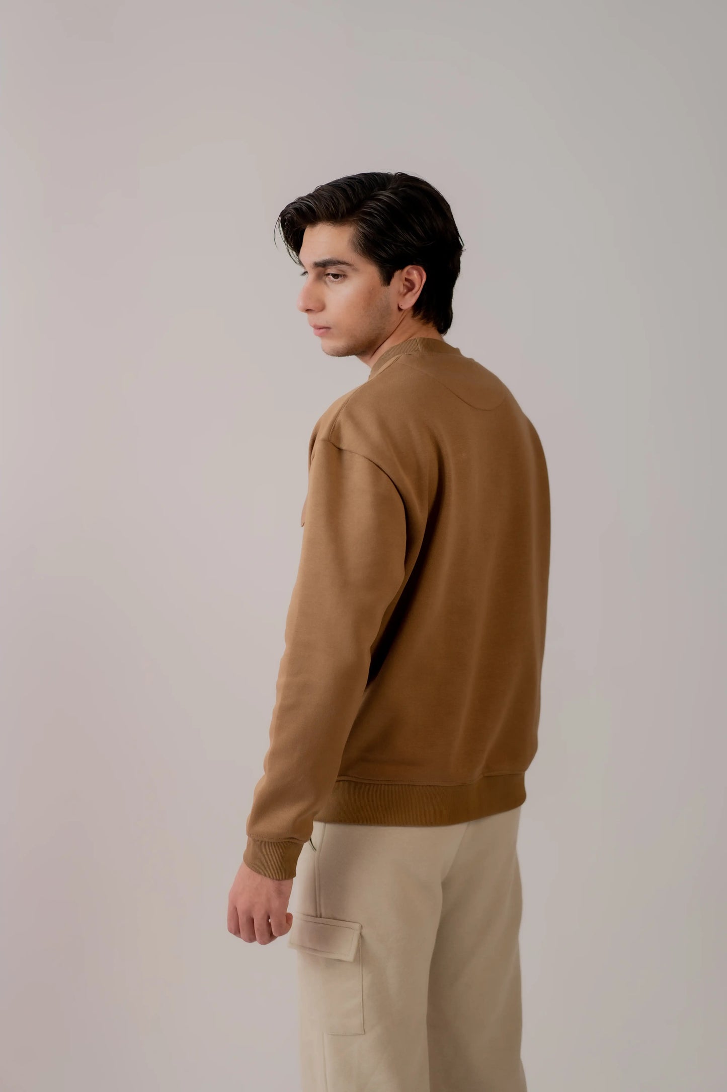 CAMEL CARGO SWEATSHIRT