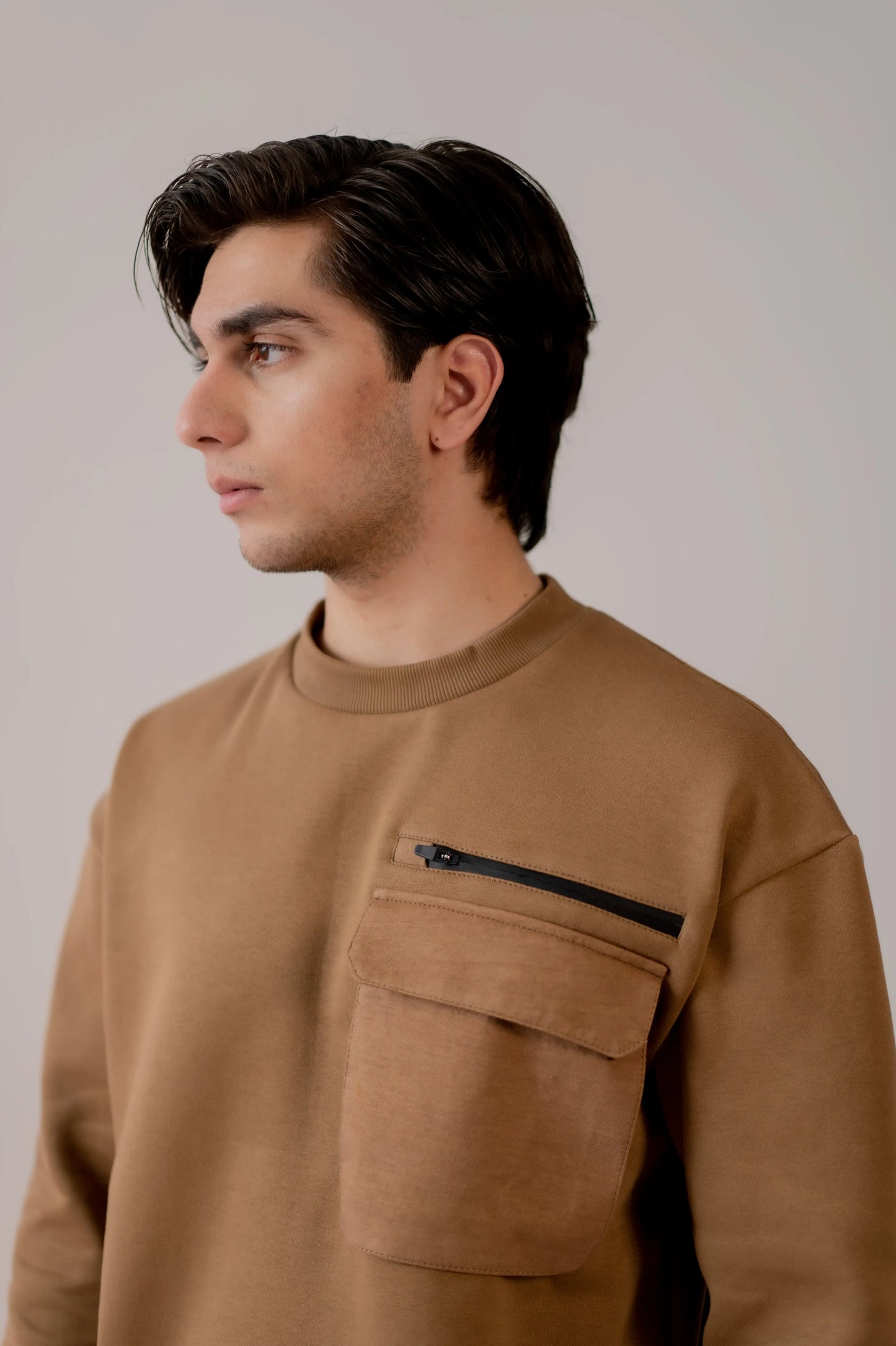 CAMEL CARGO SWEATSHIRT
