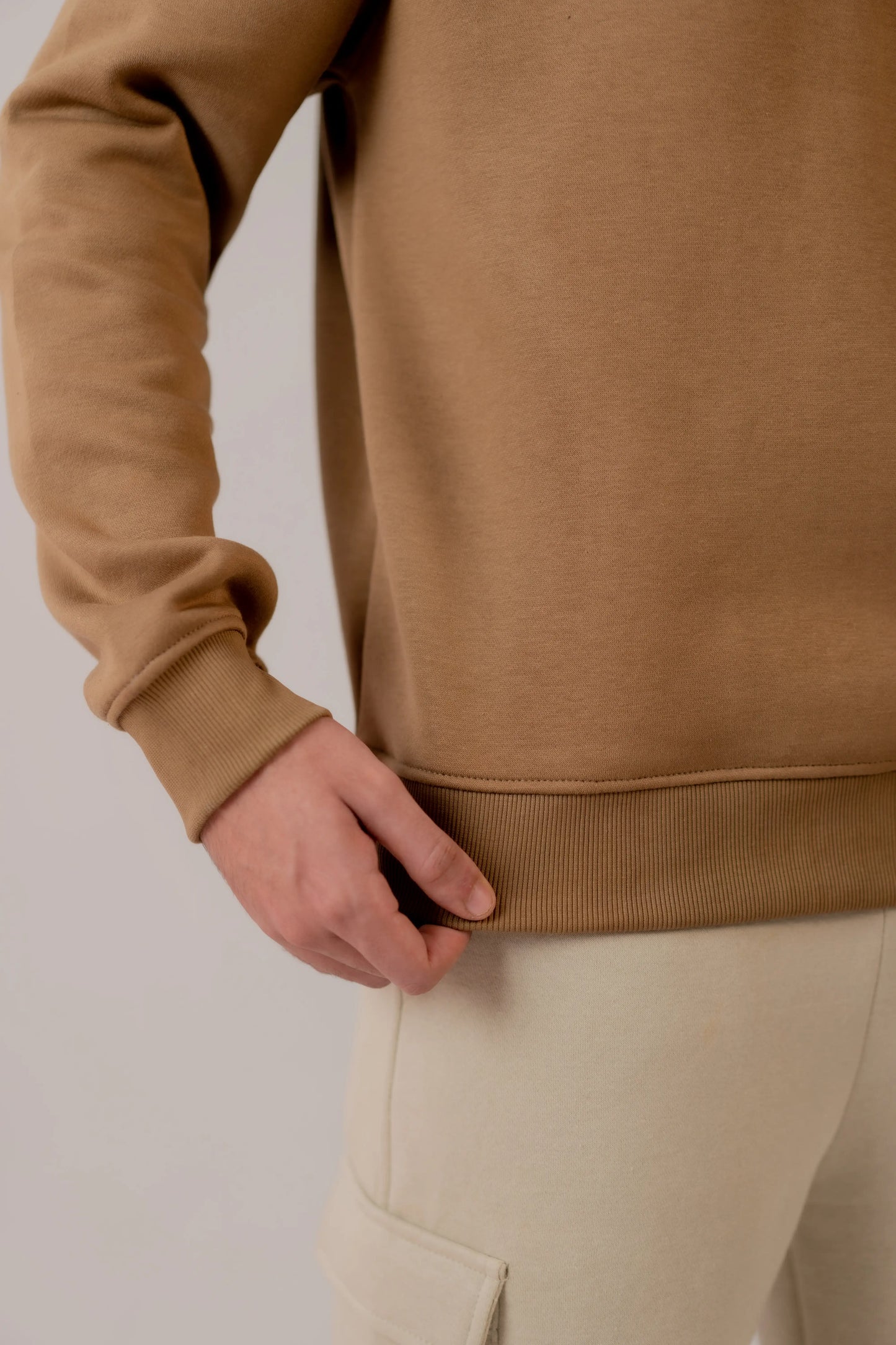 CAMEL CARGO SWEATSHIRT