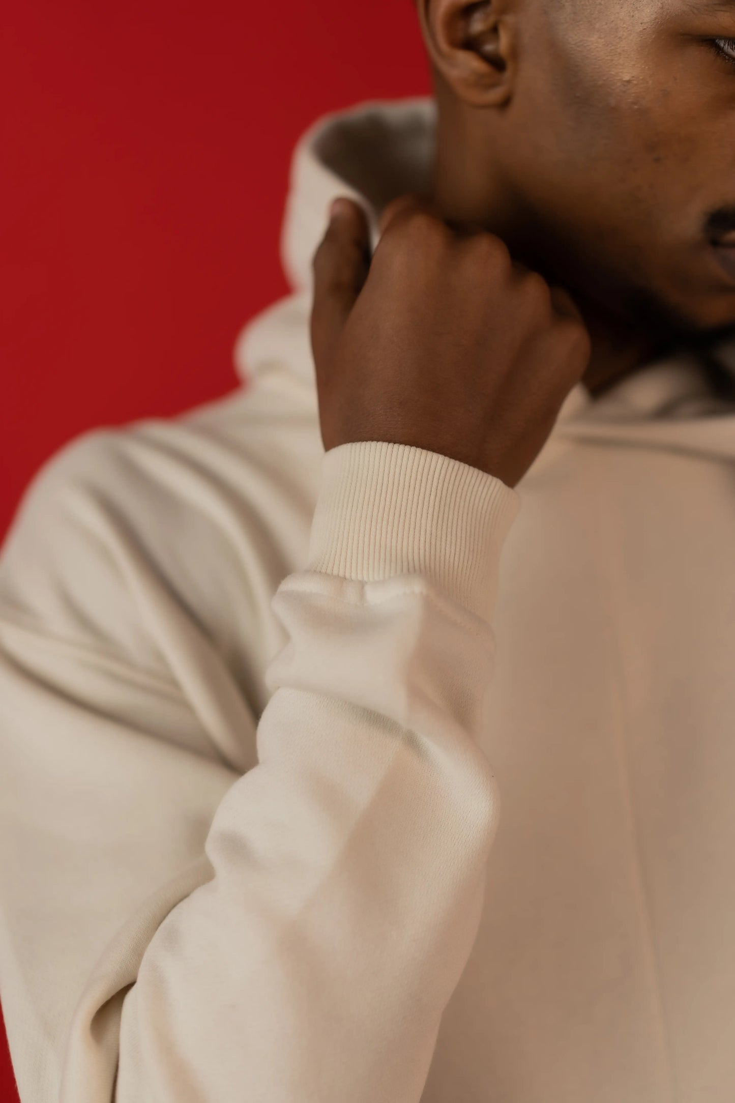 OFF WHITE DROP SHOULDER HOODIE