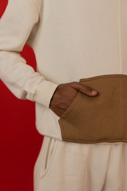 OFF WHITE DROP SHOULDER HOODIE